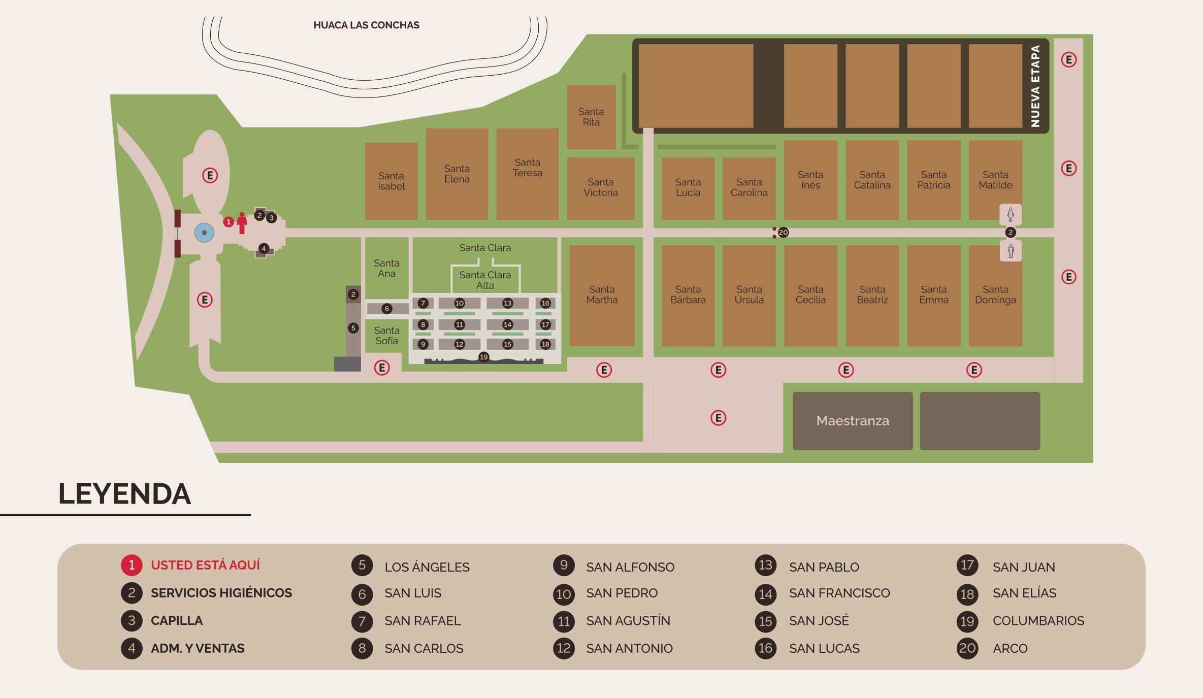 Plano interno del camposanto